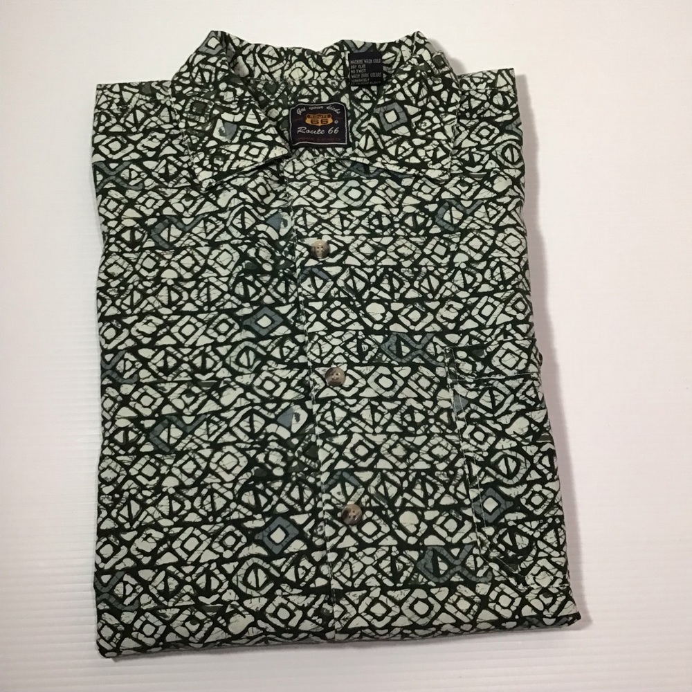 Route 66 Short Sleeve Button Down Shirt Size  XL